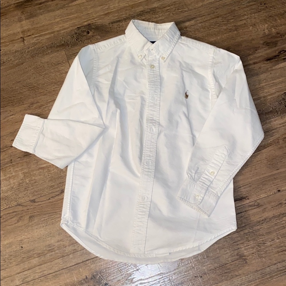 Ralph Lauren White Button Down Shirt